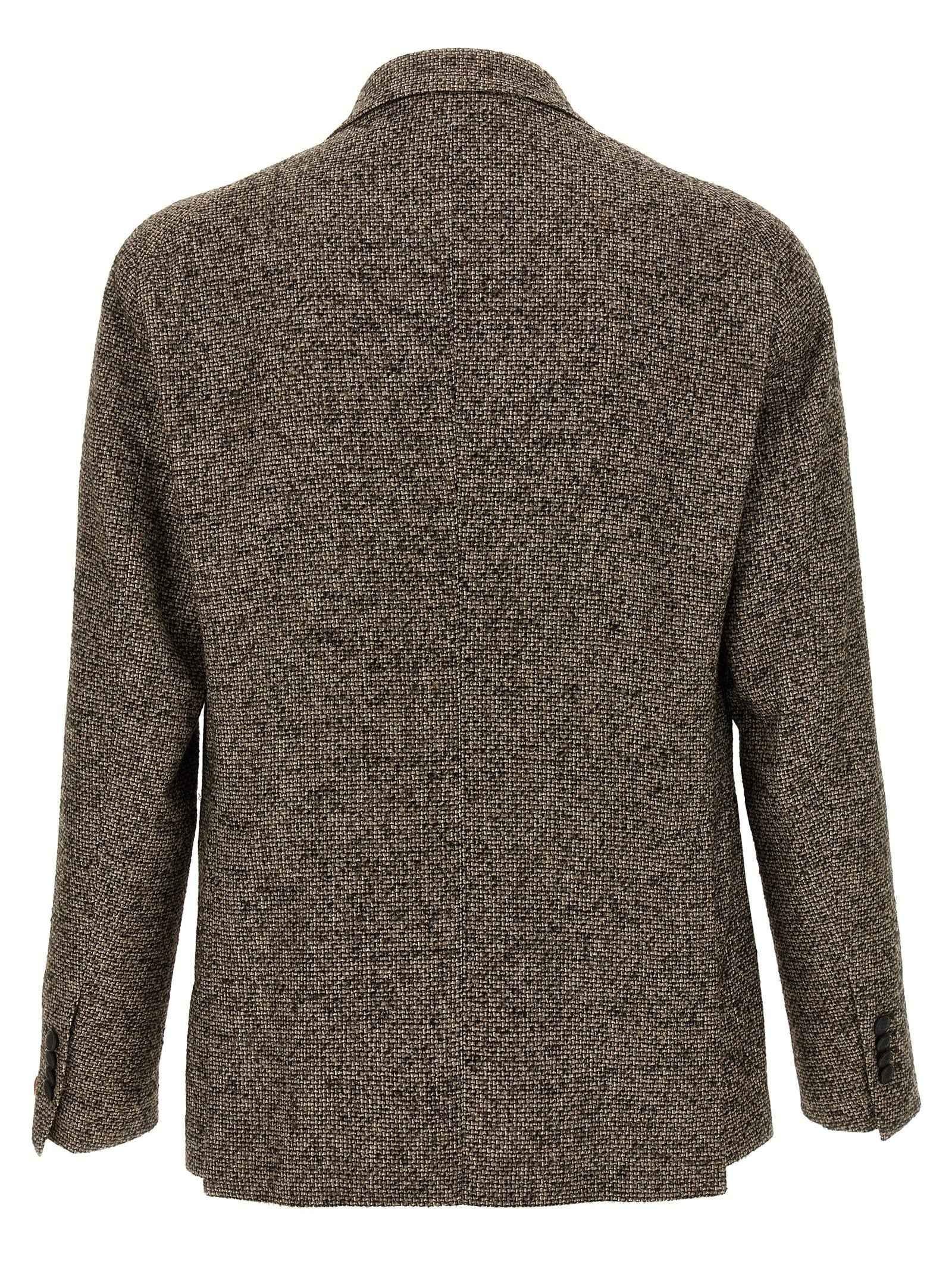 Brown Virgin Wool Blazer