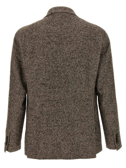 Brown Virgin Wool Blazer