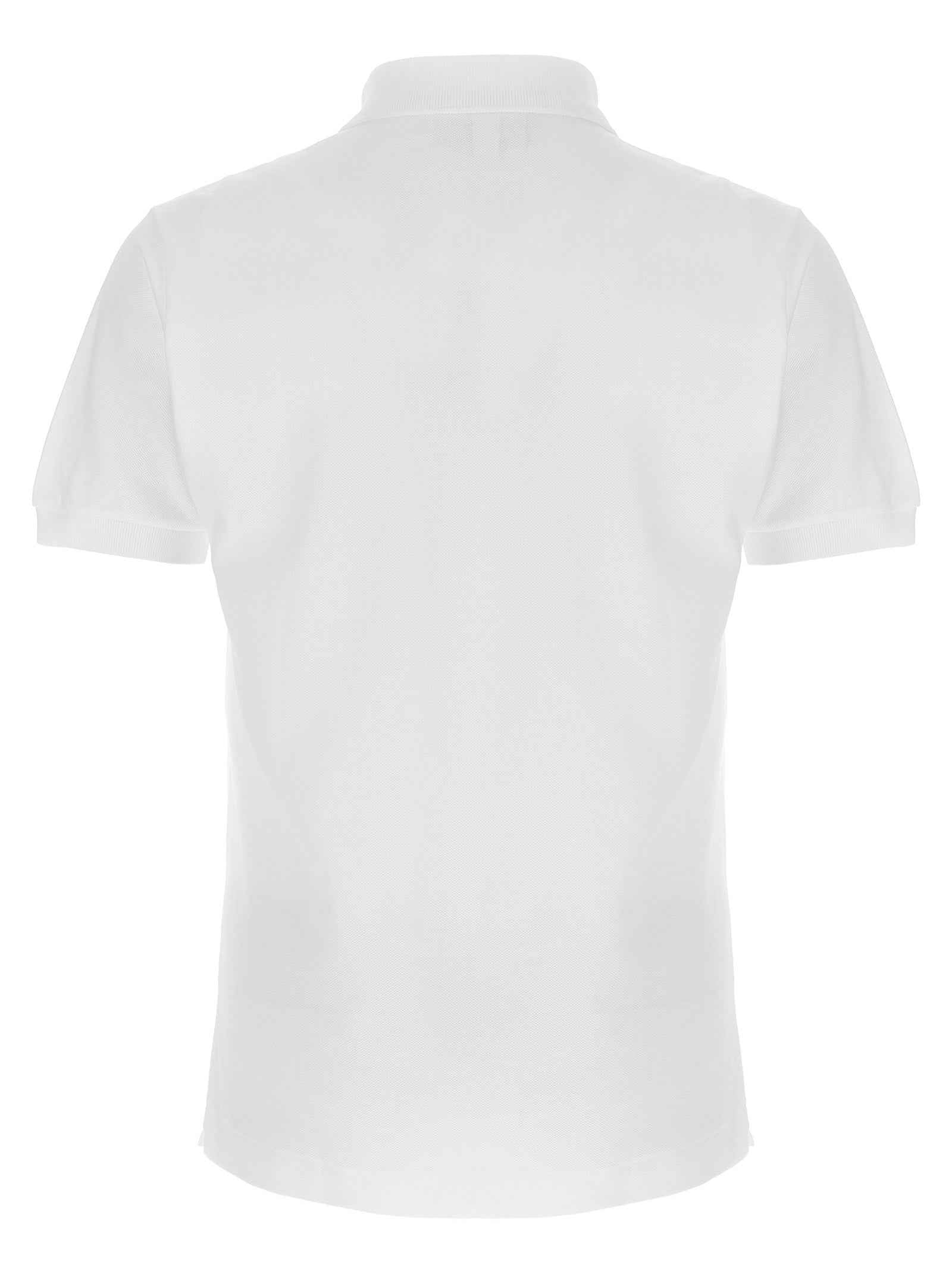 White Cotton Polo Shirt