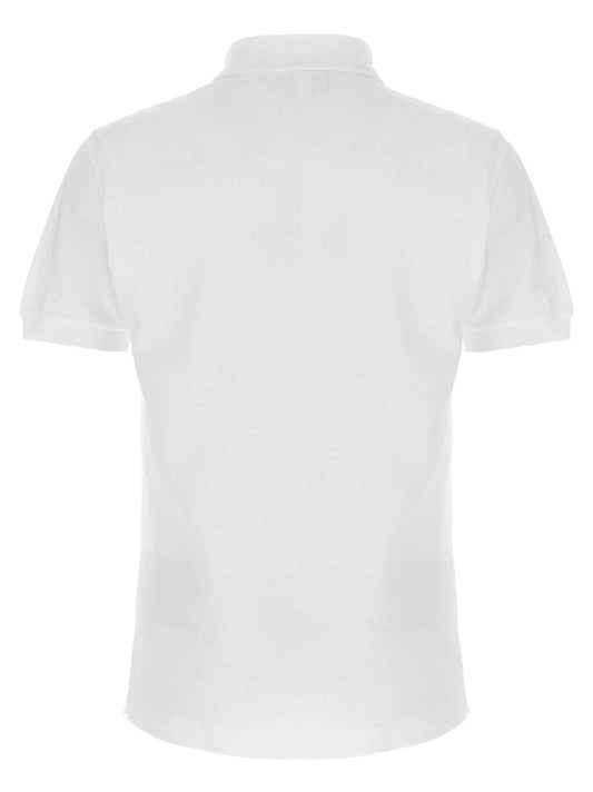 White Cotton Polo Shirt