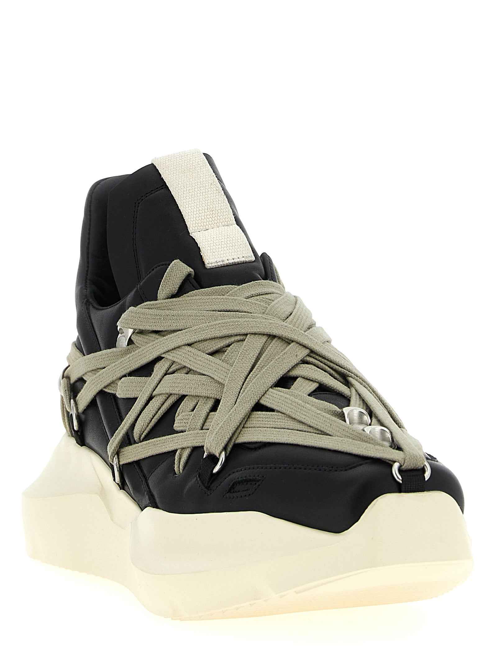 Black Calfskin Athletic Sneakers