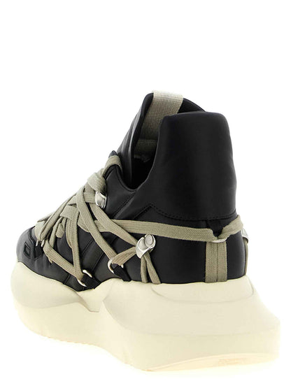 Black Calfskin Athletic Sneakers