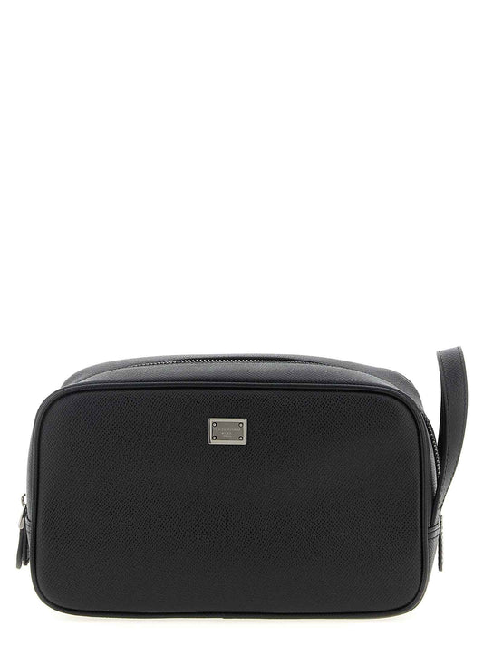 Black Calfskin Leather Wallet