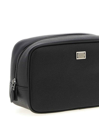 Black Calfskin Leather Wallet