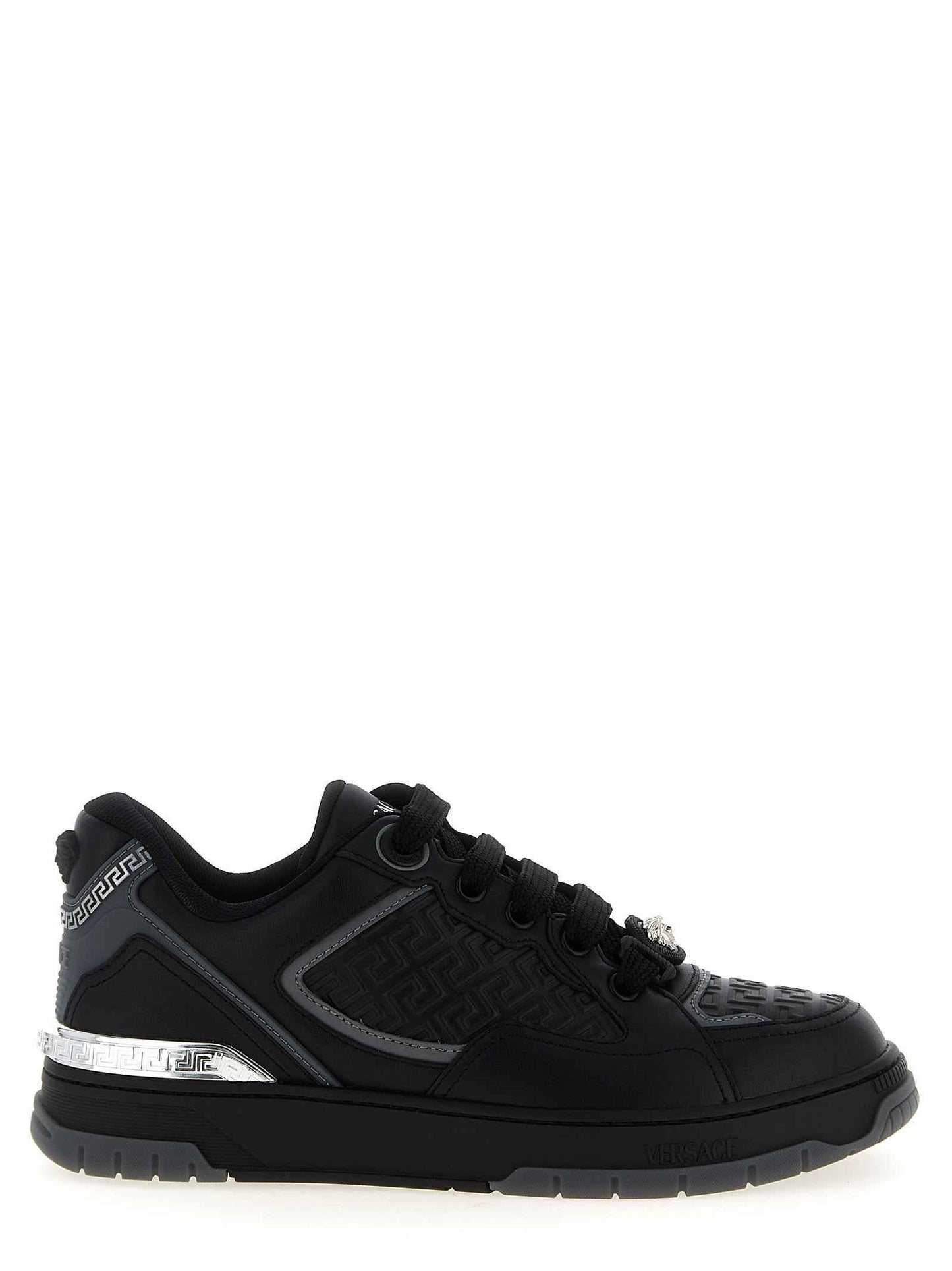 Black Calfskin Athletic Sneakers