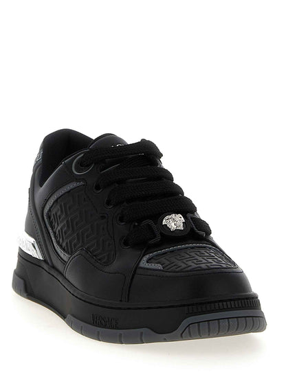 Black Calfskin Athletic Sneakers