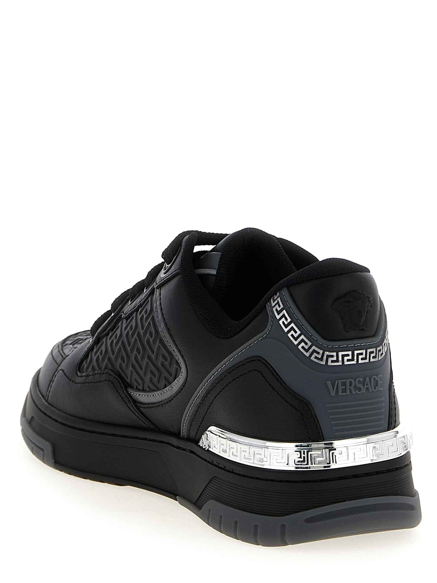 Black Calfskin Athletic Sneakers