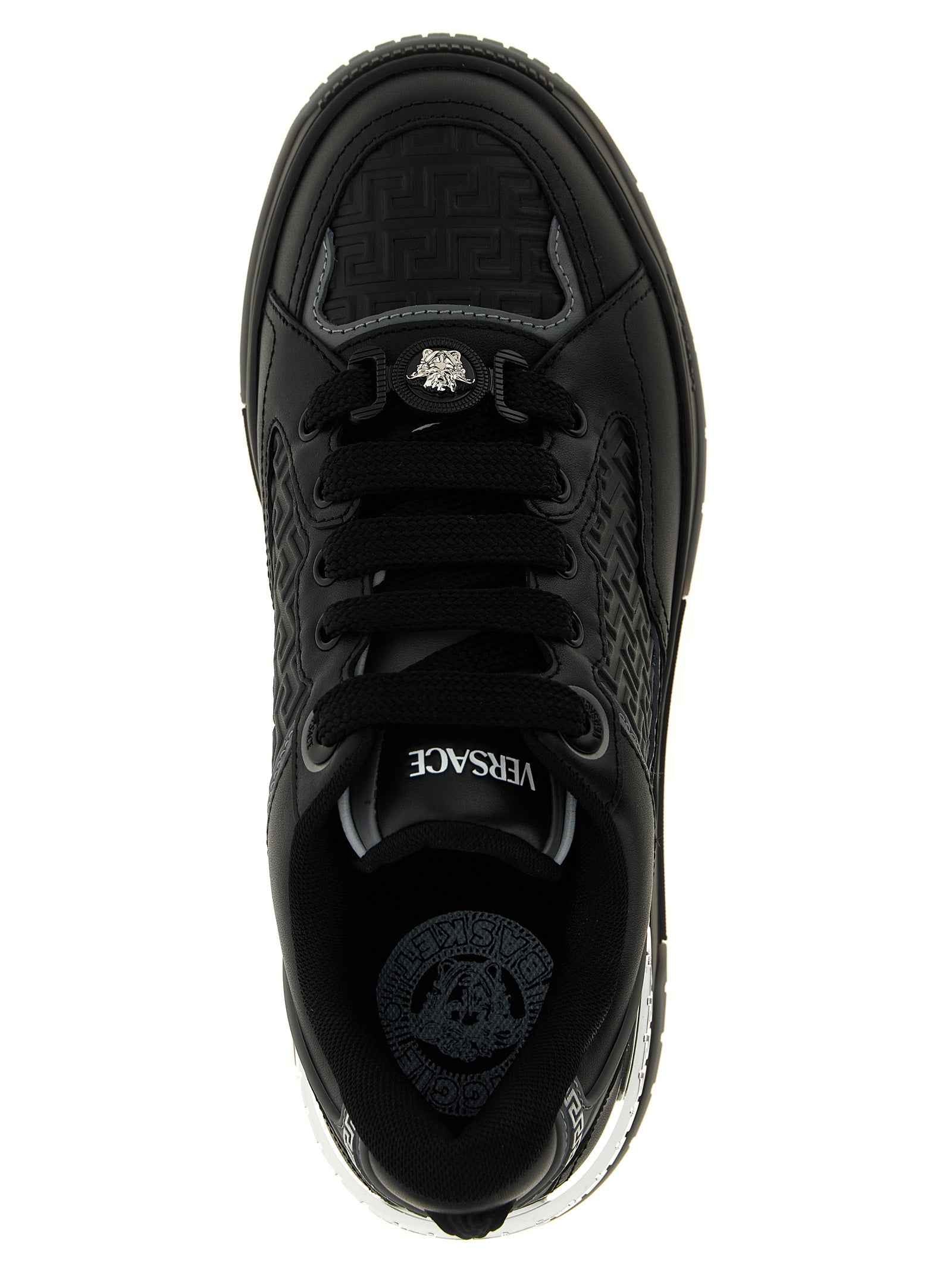 Black Calfskin Athletic Sneakers