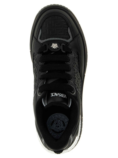 Black Calfskin Athletic Sneakers