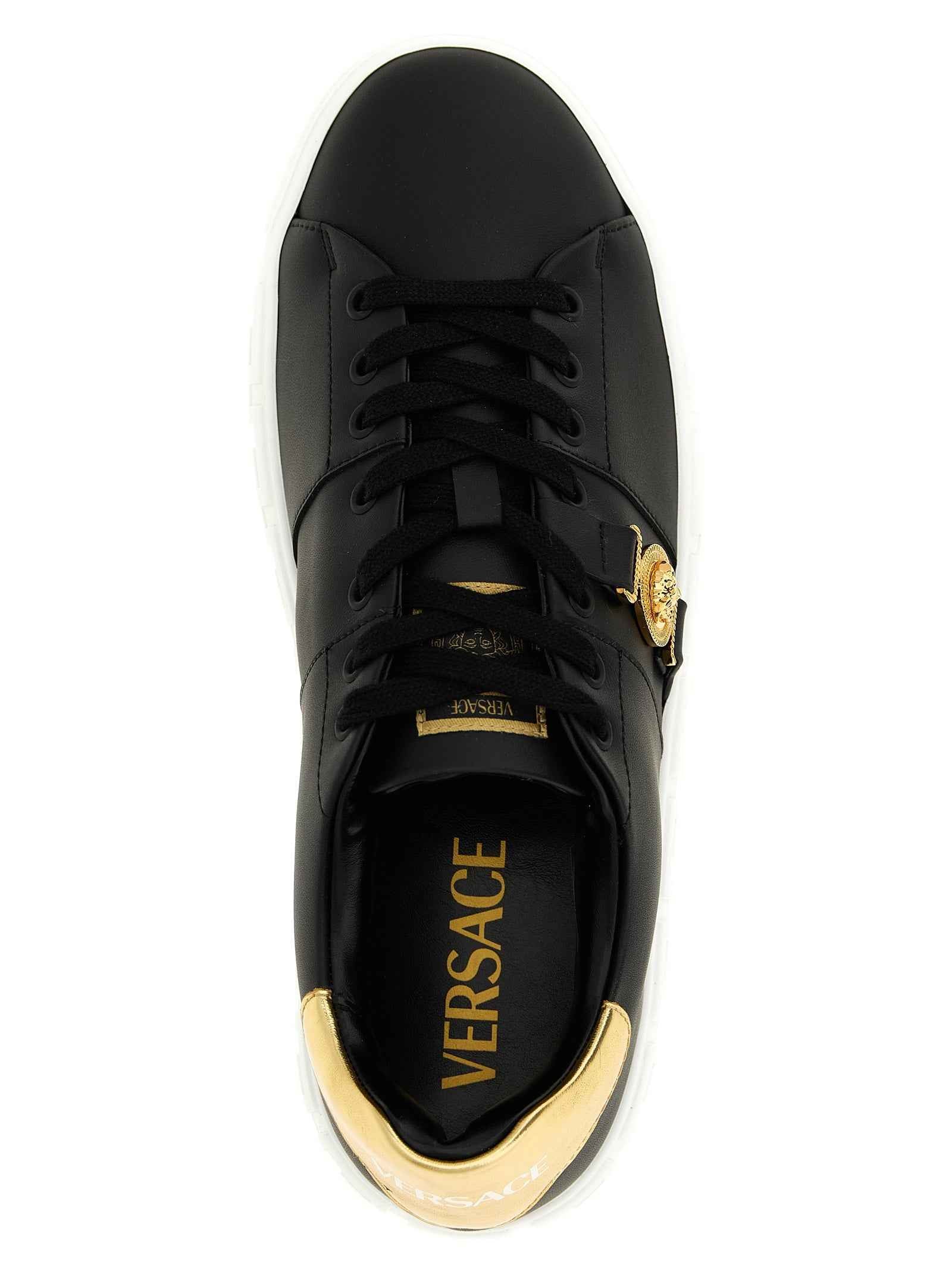 Black Nylon Low Top Sneakers