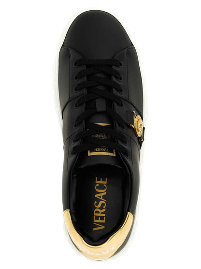 Black Nylon Low Top Sneakers