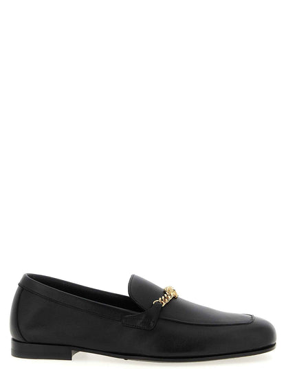 Black Calfskin Slip-On Loafers