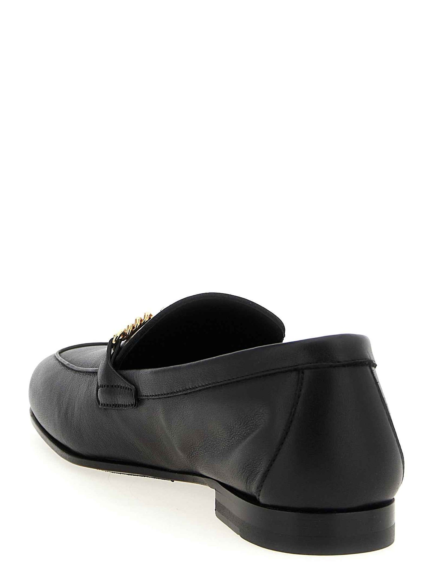 Black Calfskin Slip-On Loafers