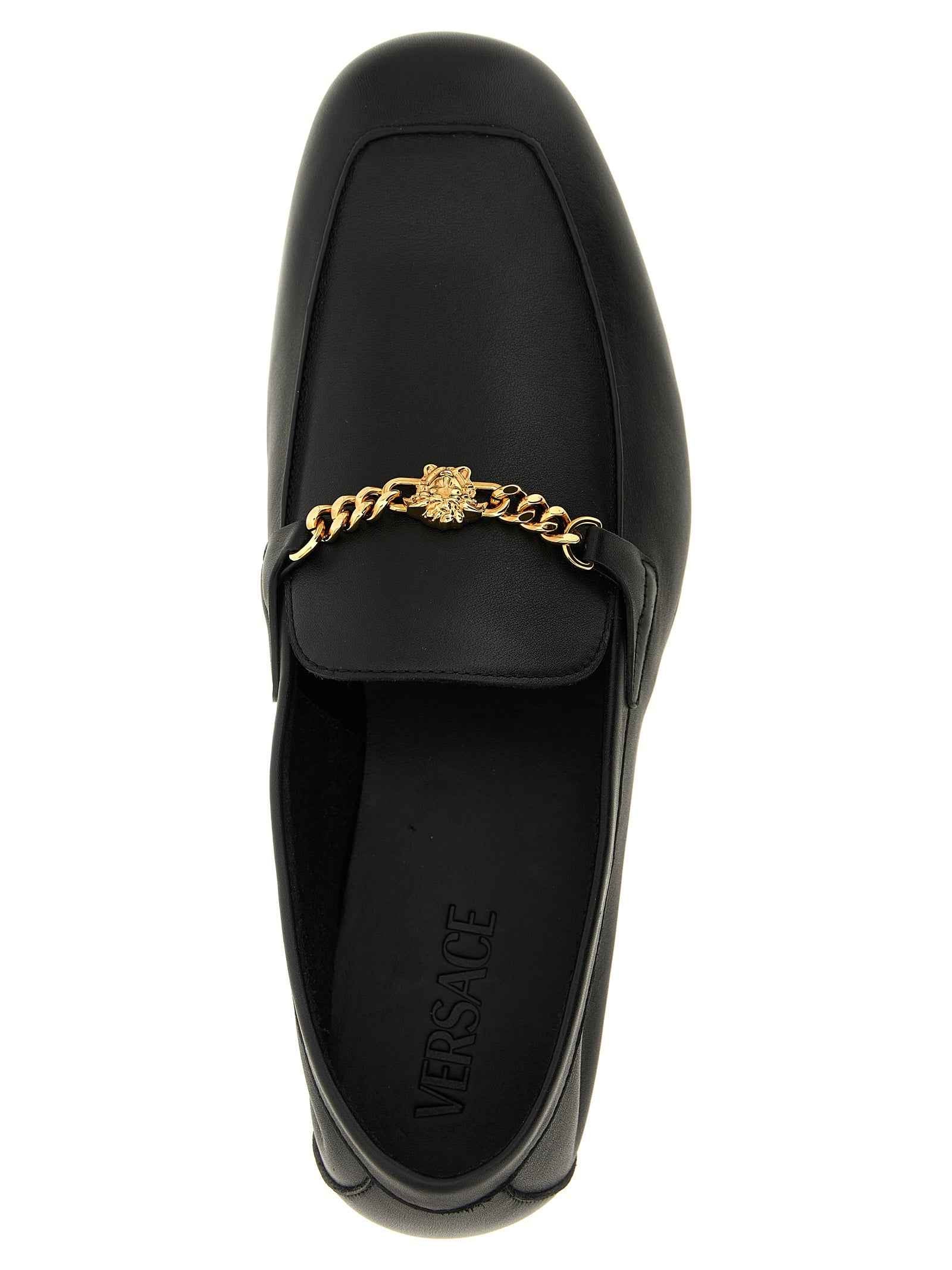 Black Calfskin Slip-On Loafers