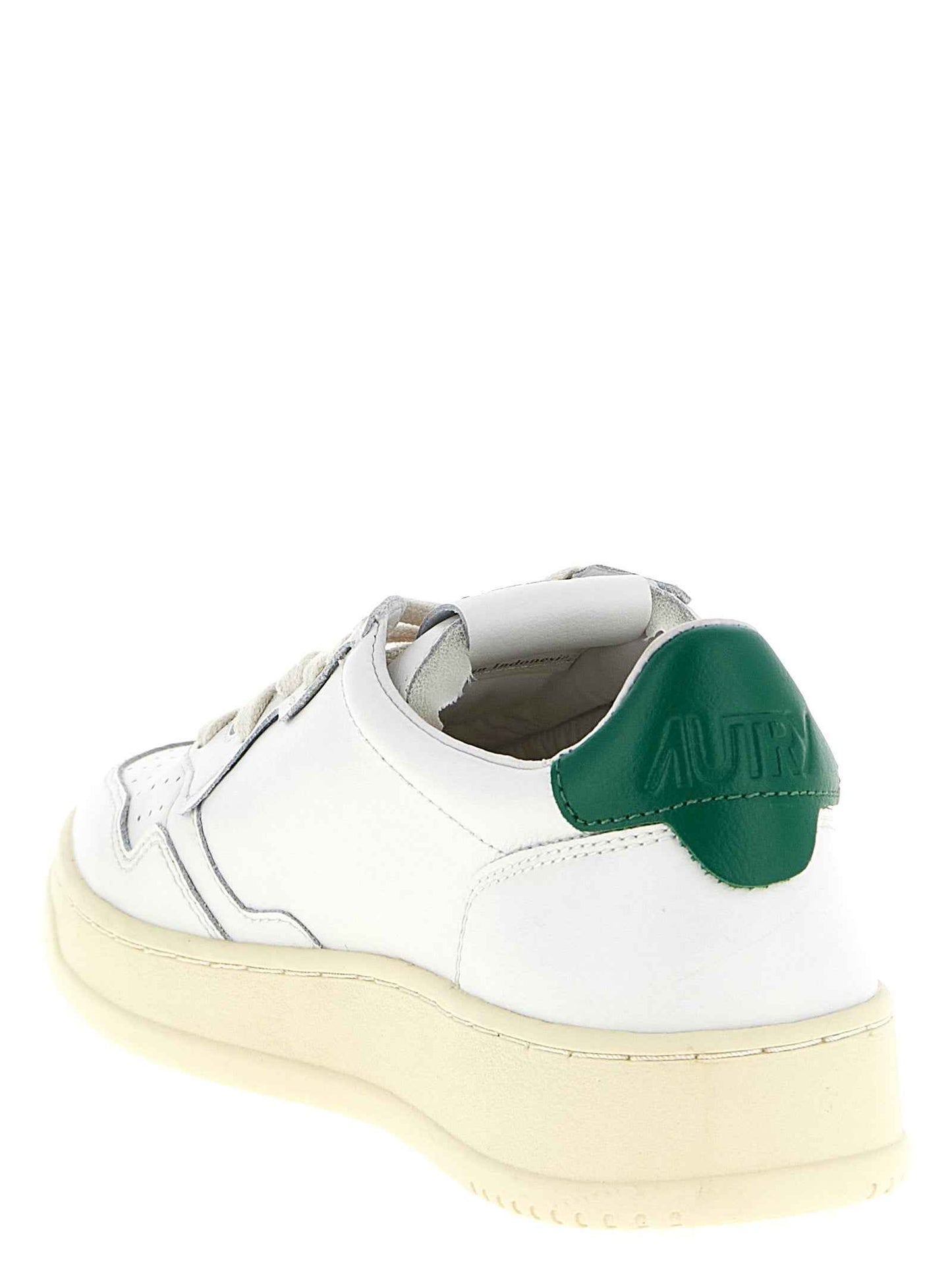 Bicolor Goatskin Low Top Sneakers