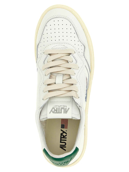 Bicolor Goatskin Low Top Sneakers