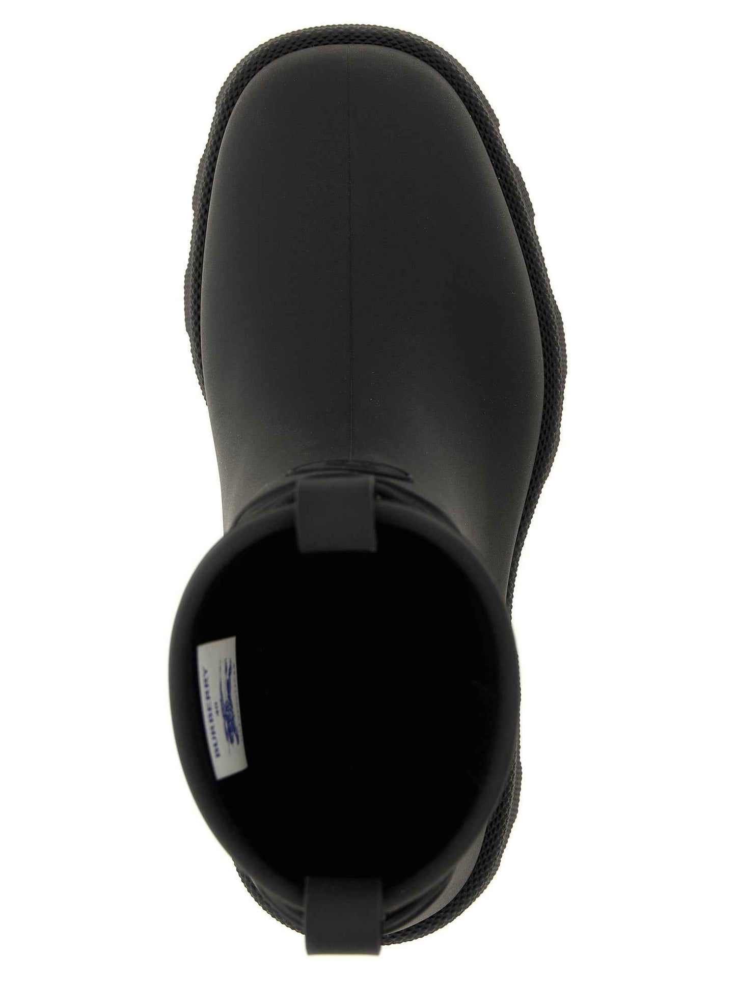 Black Rubber Ankle Boots