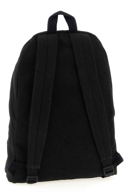 Black Cotton Backpack