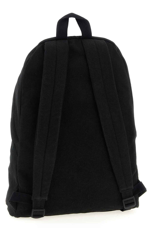Black Cotton Backpack