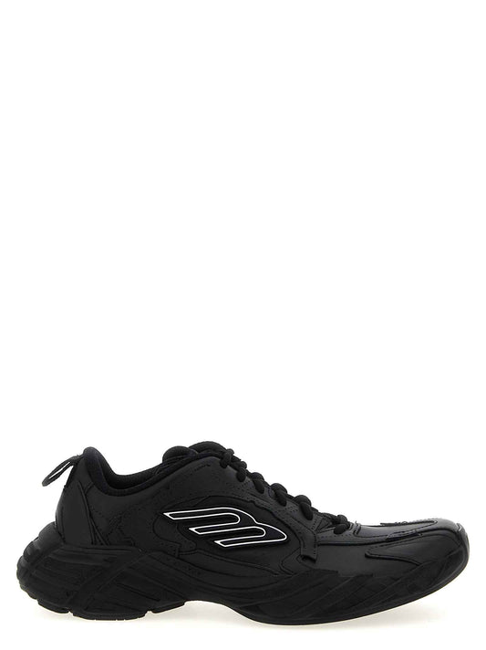 Black Calfskin Athletic Sneakers
