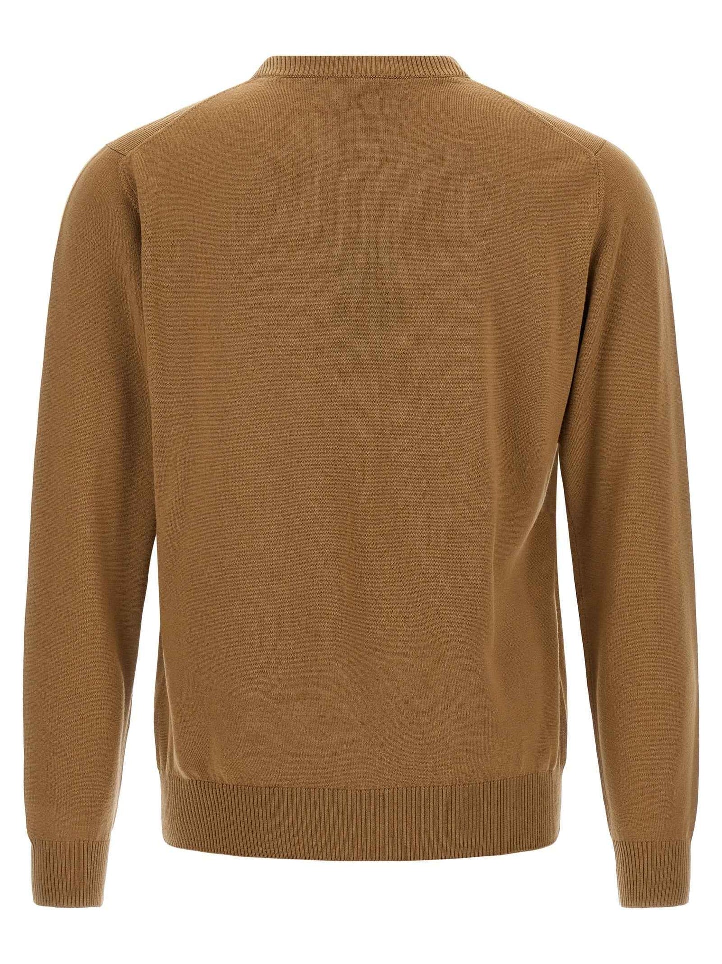 Beige Virgin Wool Cardigan