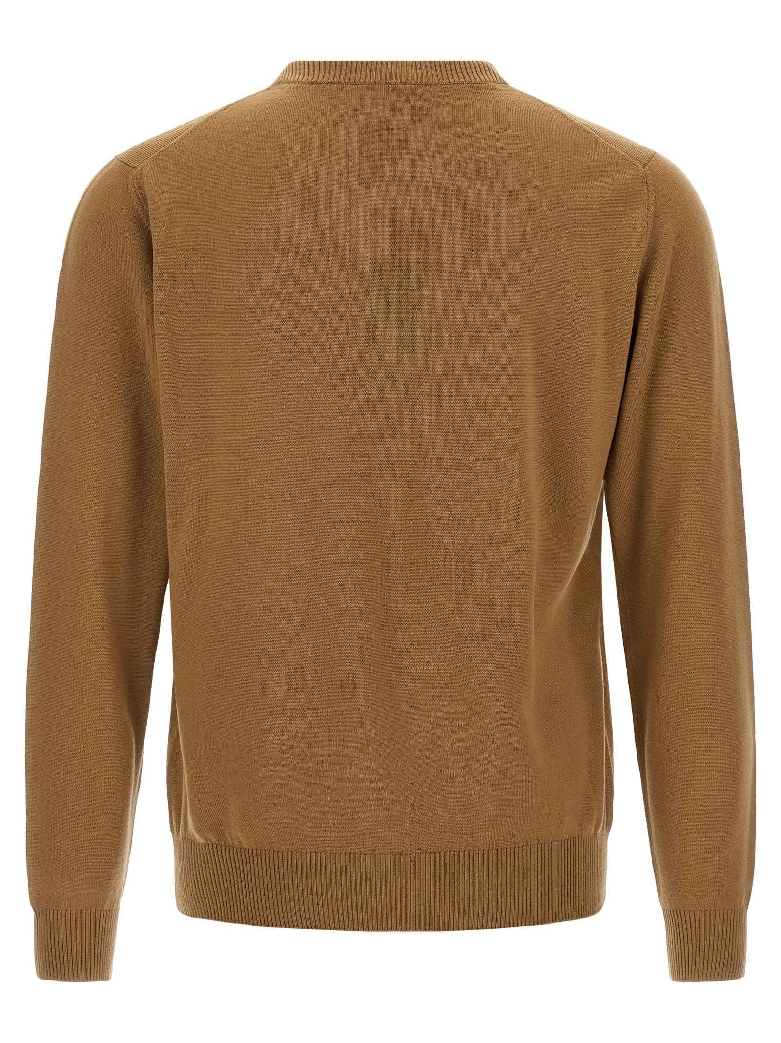 Beige Virgin Wool Cardigan