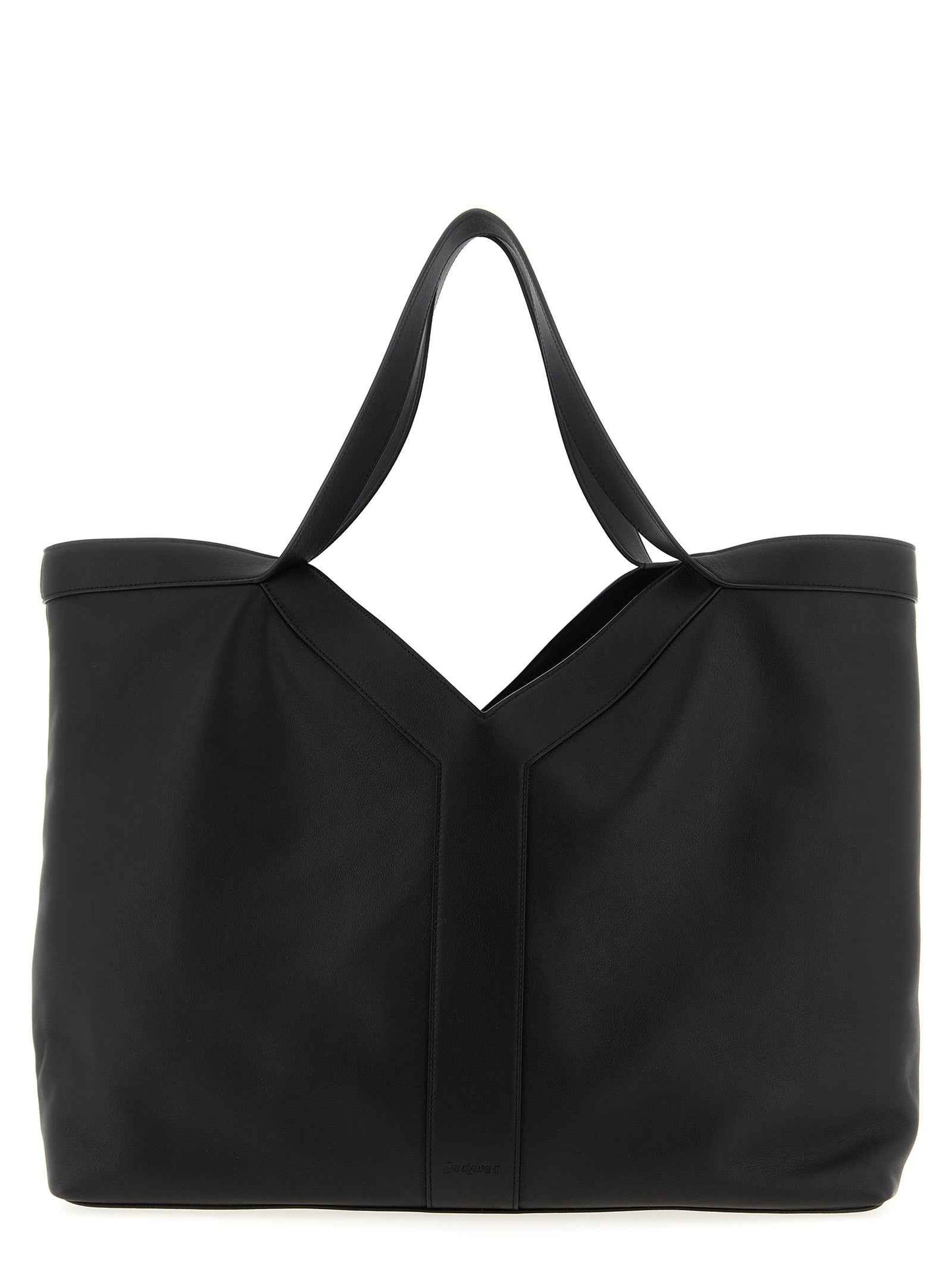 Black Calfskin Tote Bag