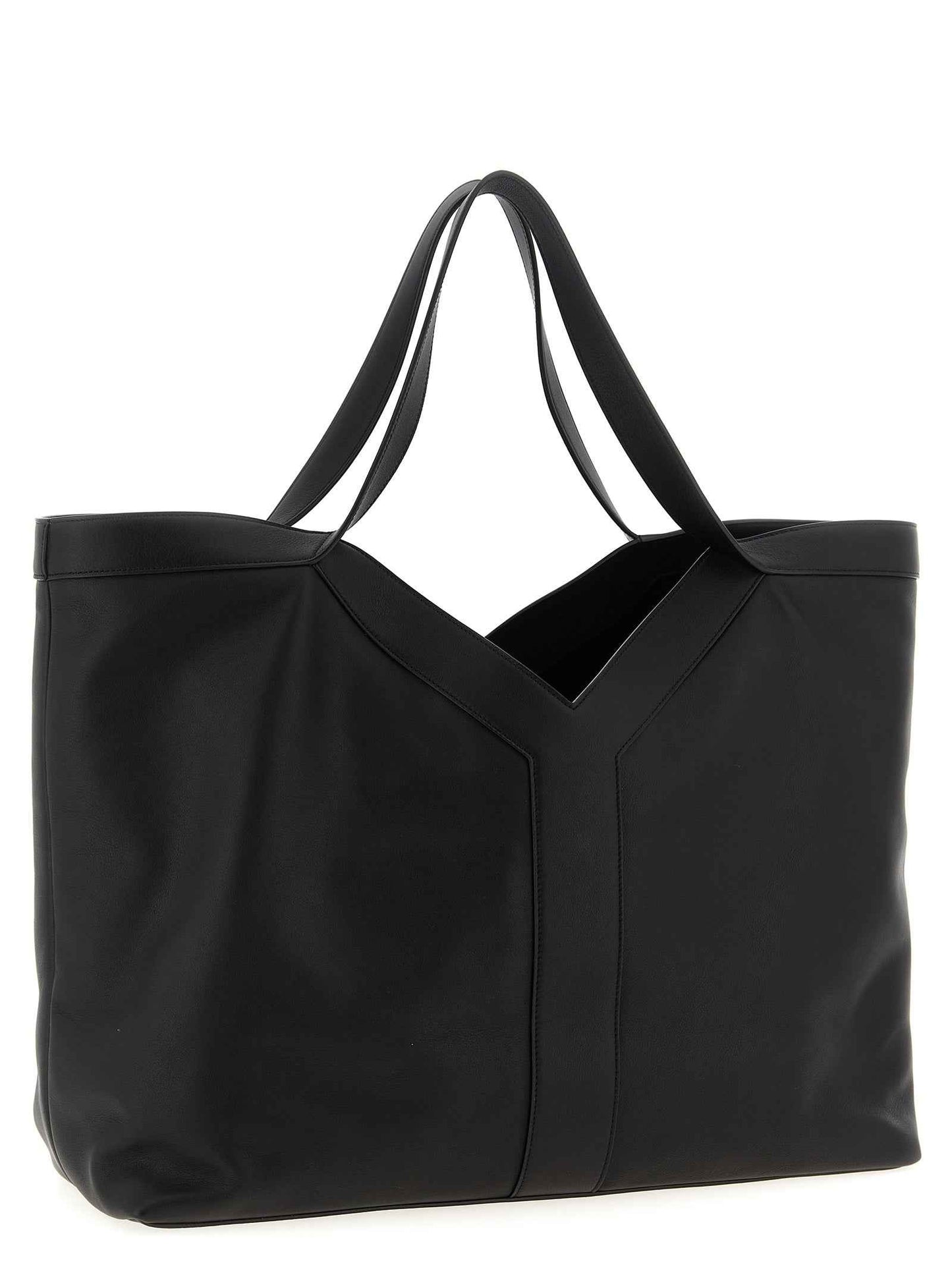 Black Calfskin Tote Bag