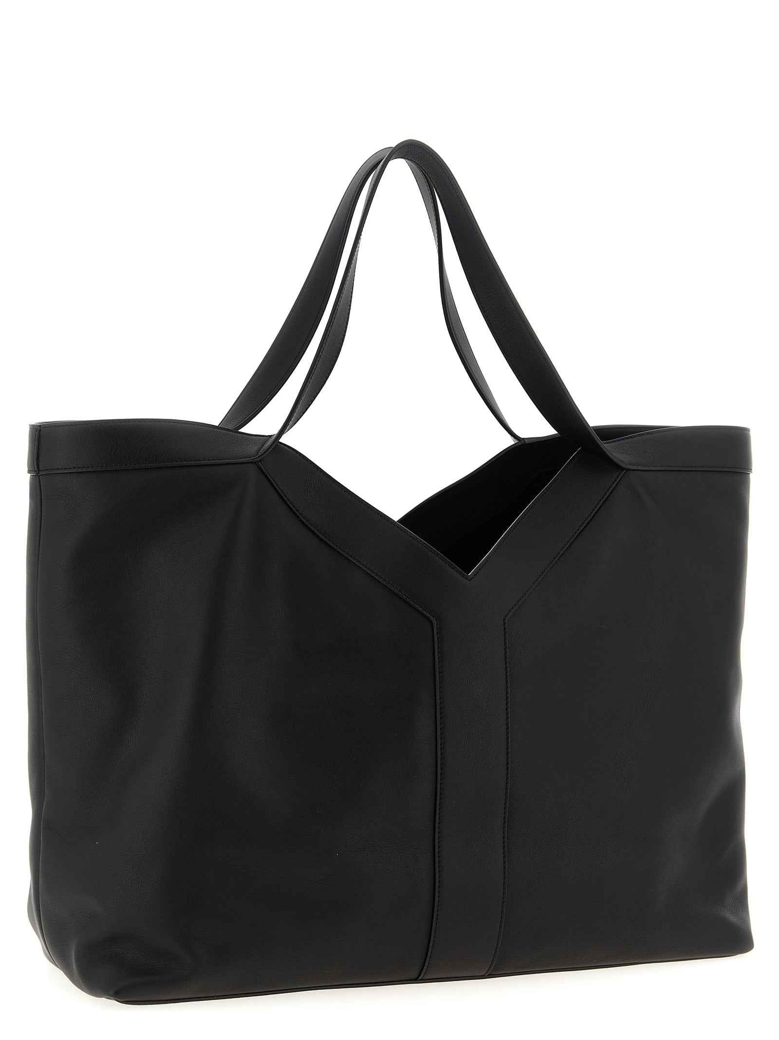 Black Calfskin Tote Bag