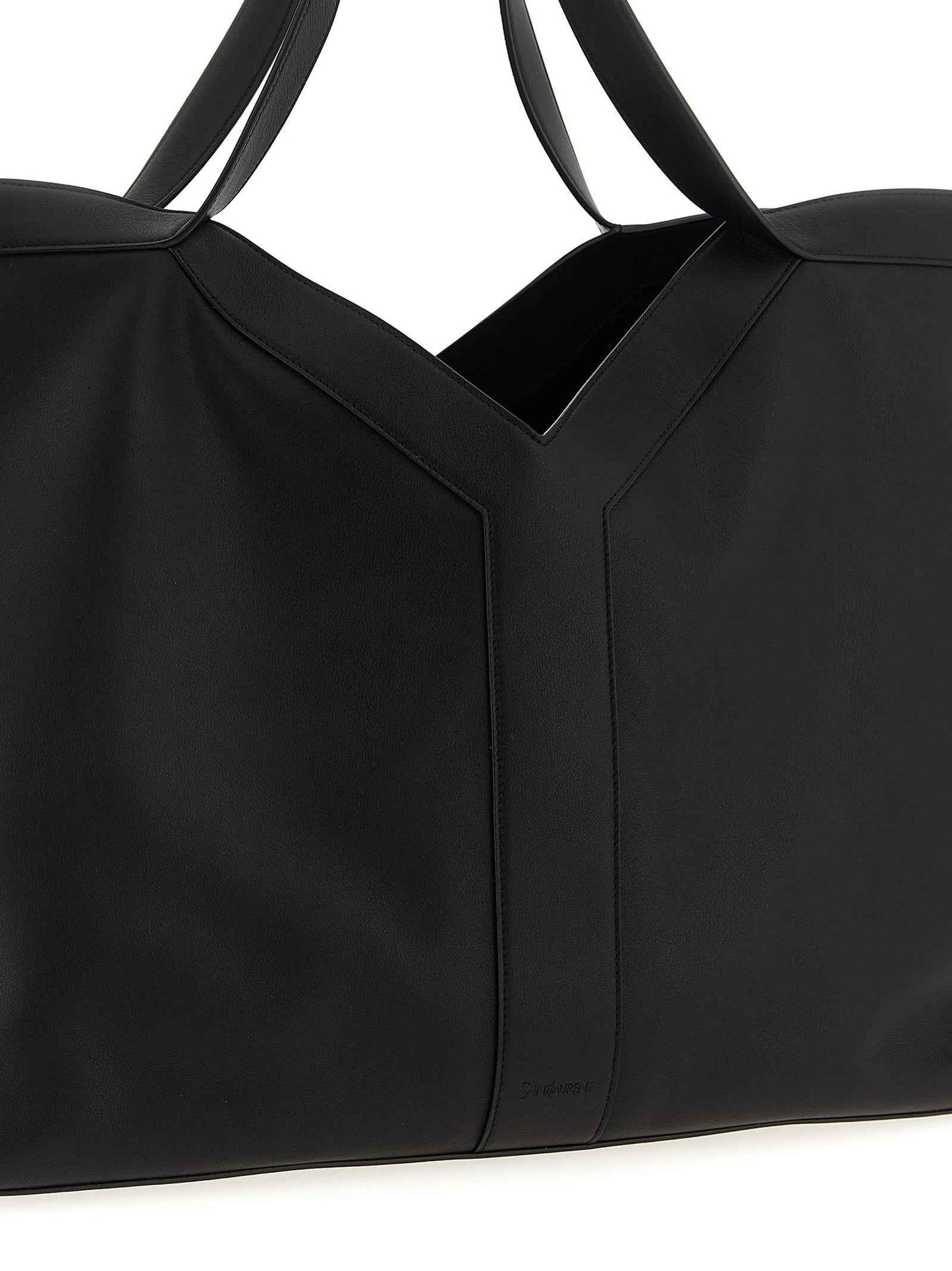 Black Calfskin Tote Bag