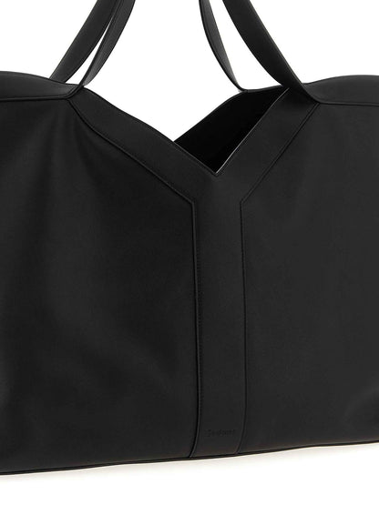 Black Calfskin Tote Bag