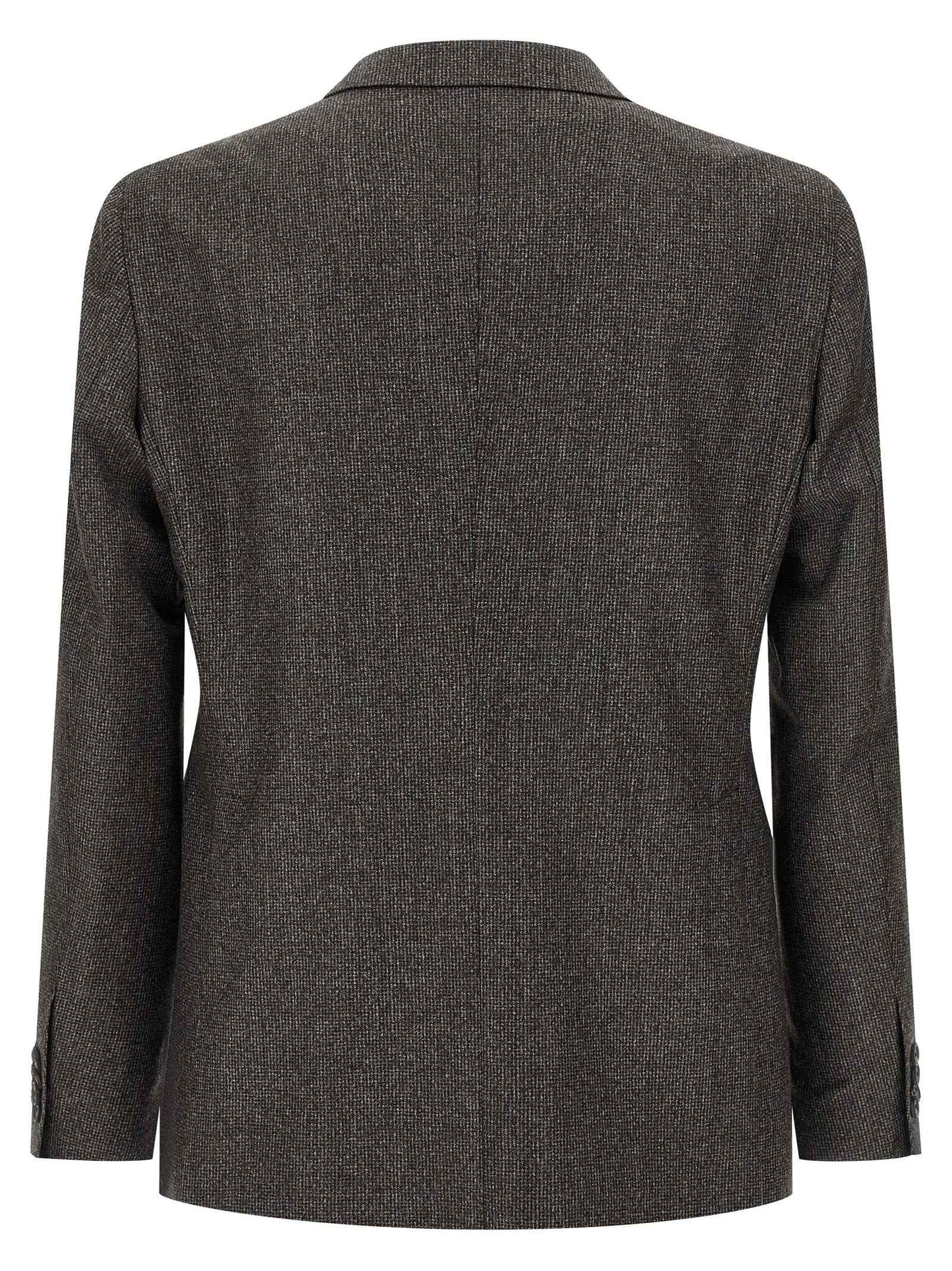 Brown Virgin Wool Two-Piece Suit