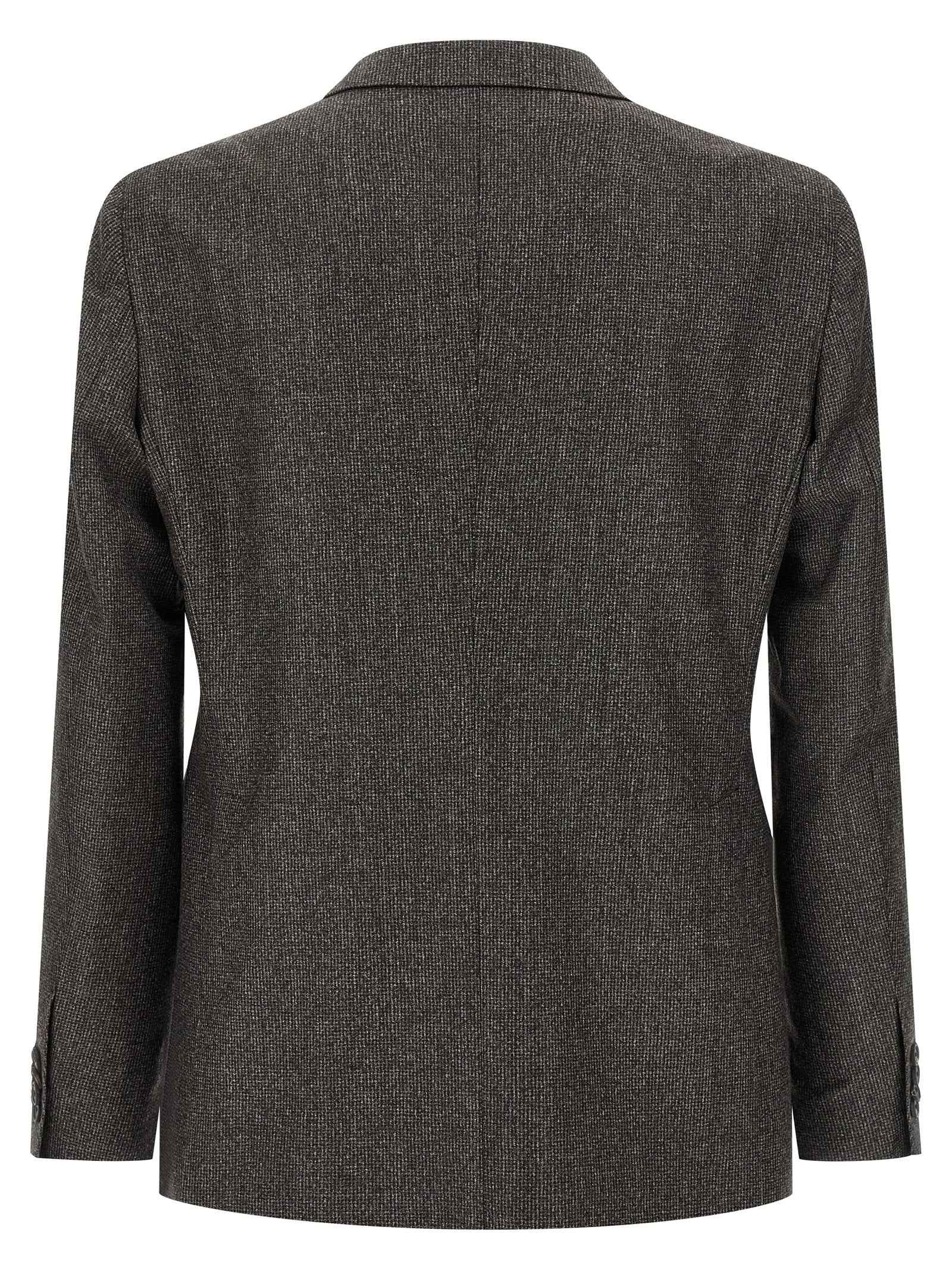 Brown Virgin Wool Two-Piece Suit