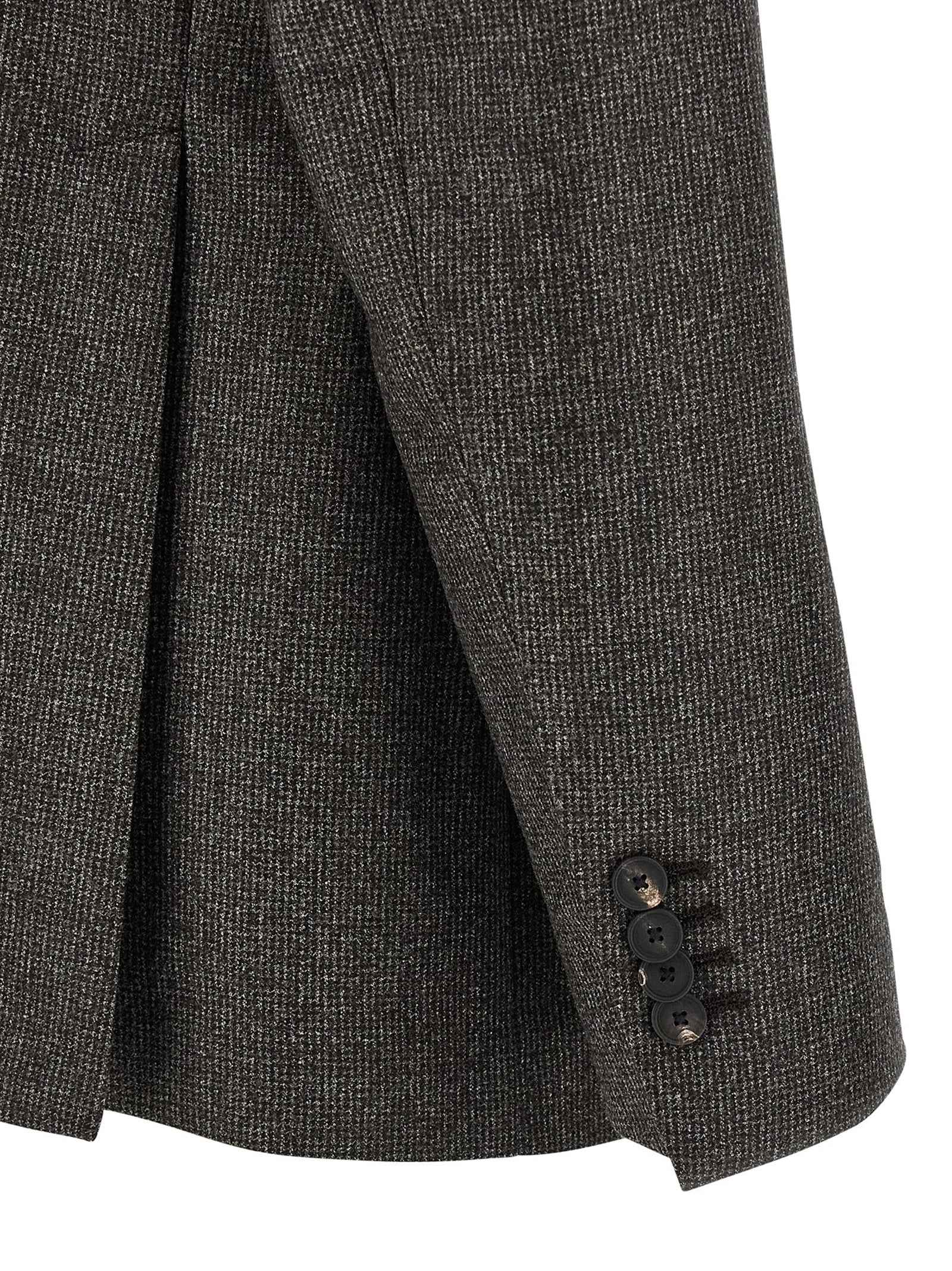 Brown Virgin Wool Two-Piece Suit