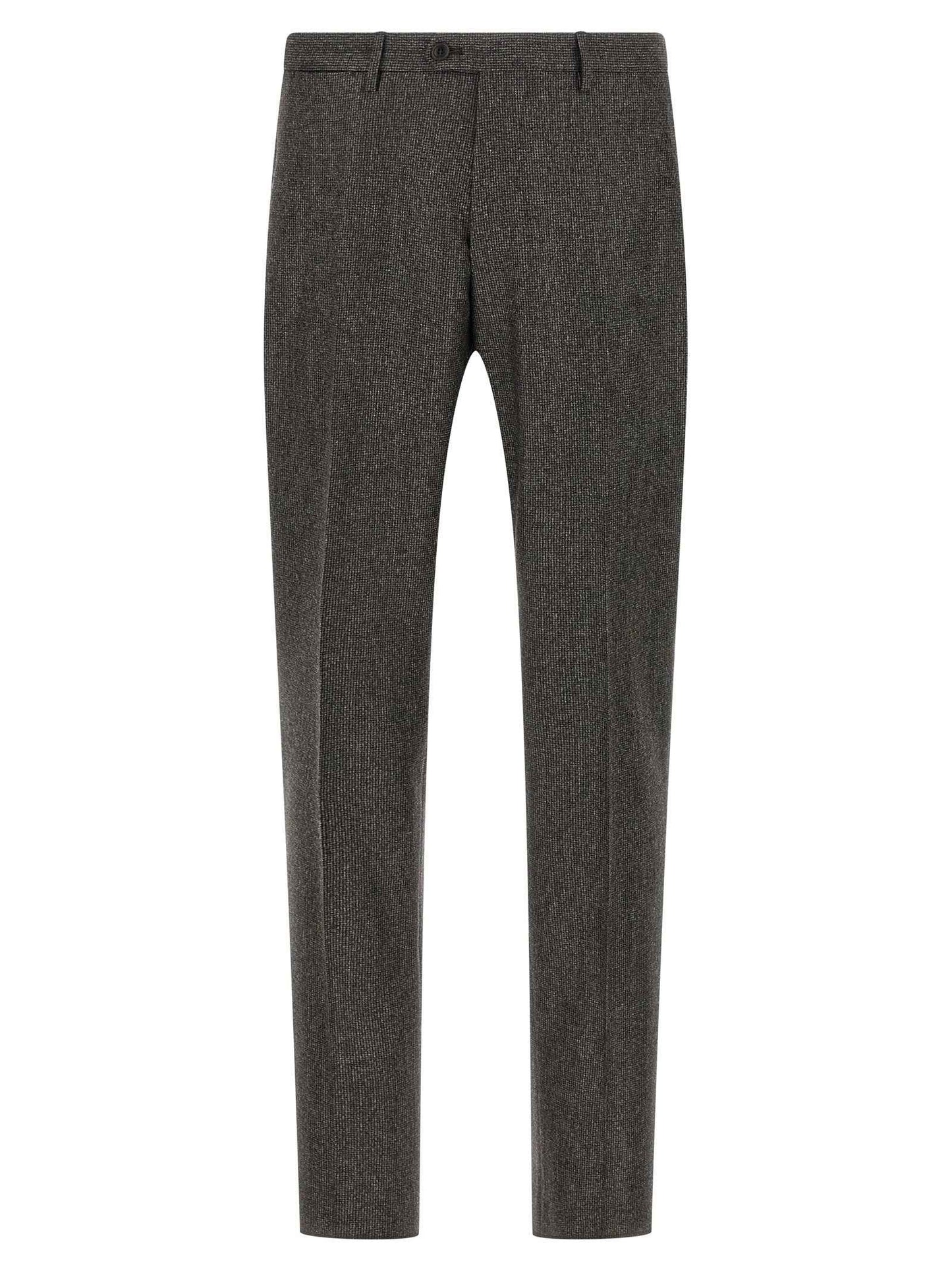 Brown Virgin Wool Two-Piece Suit