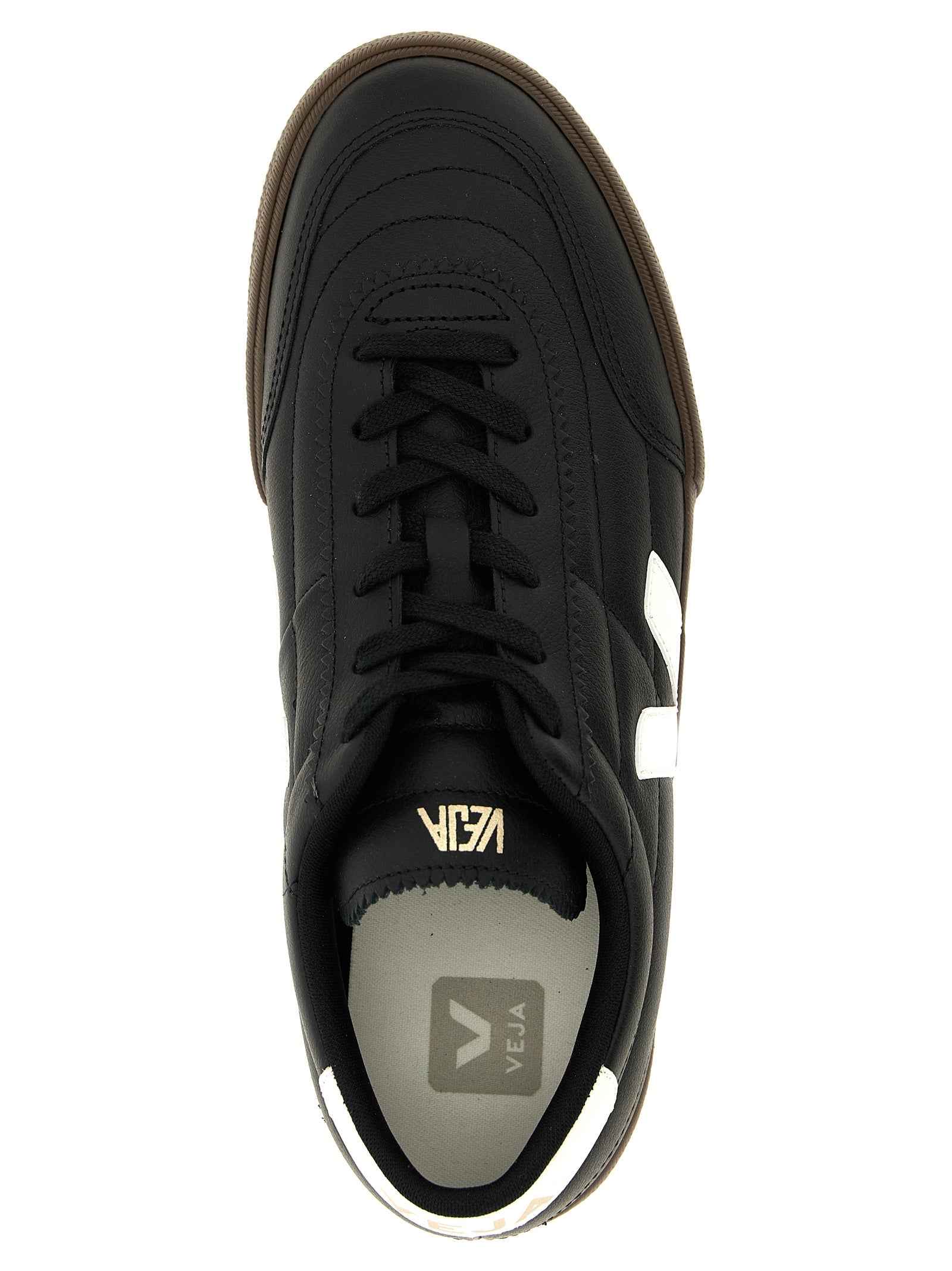 Bicolor Genuine Leather Low Top Sneakers