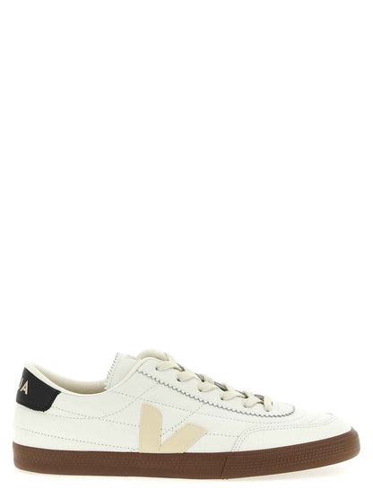Bicolor Genuine Leather Sneakers