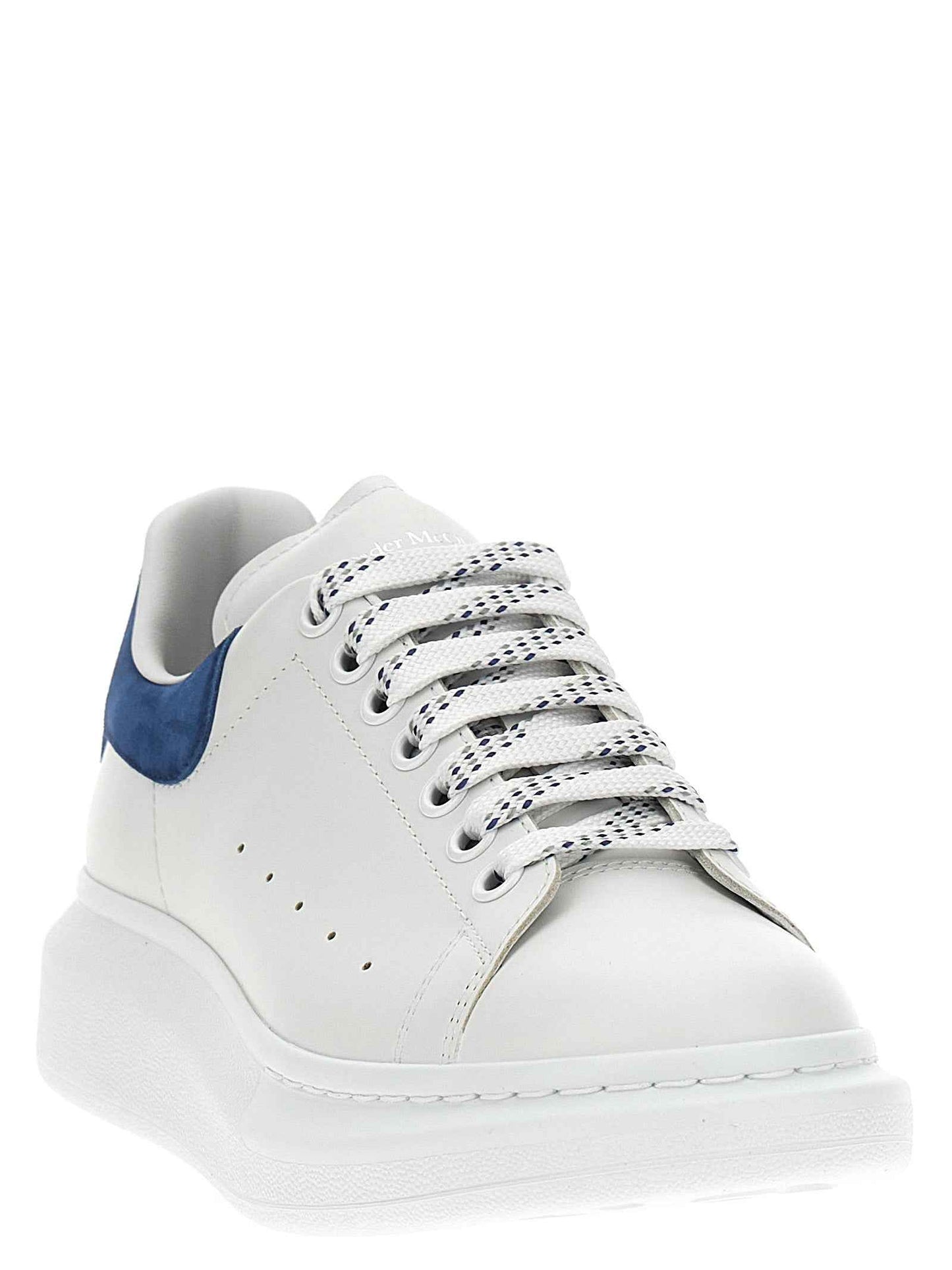 Blue Calfskin Chunky Sneakers