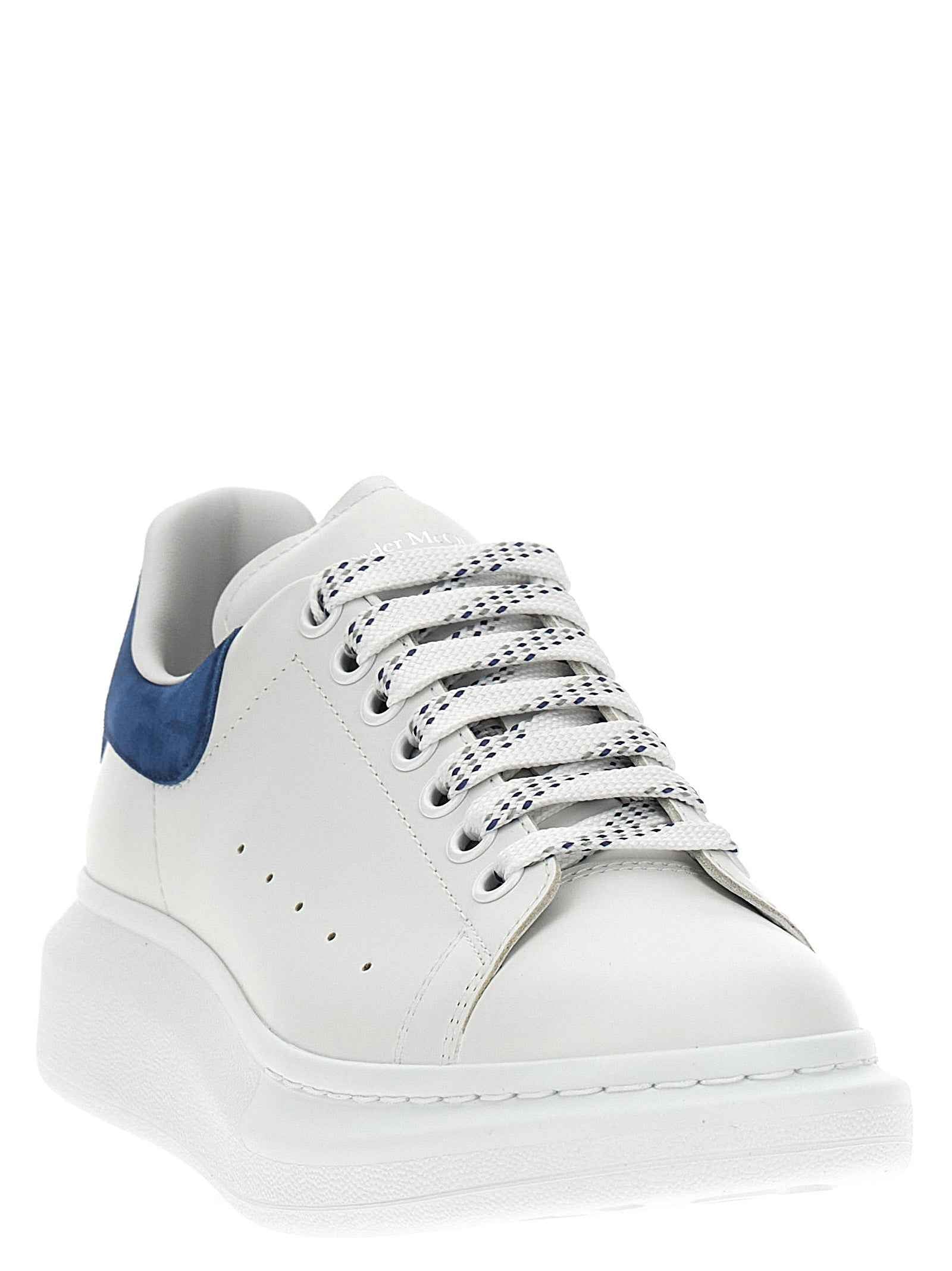 Blue Calfskin Chunky Sneakers