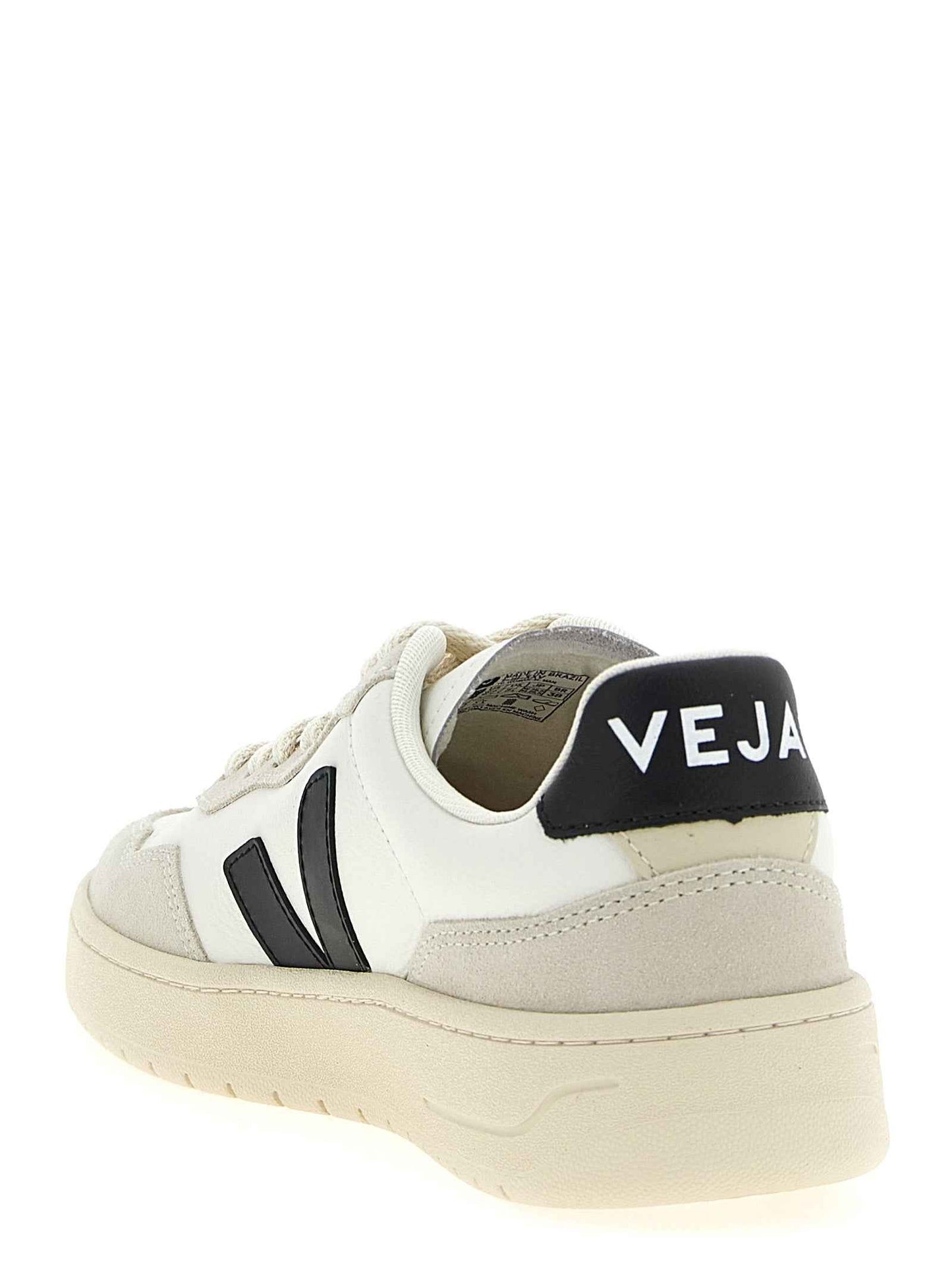 Bicolor Genuine Leather Athletic Sneakers