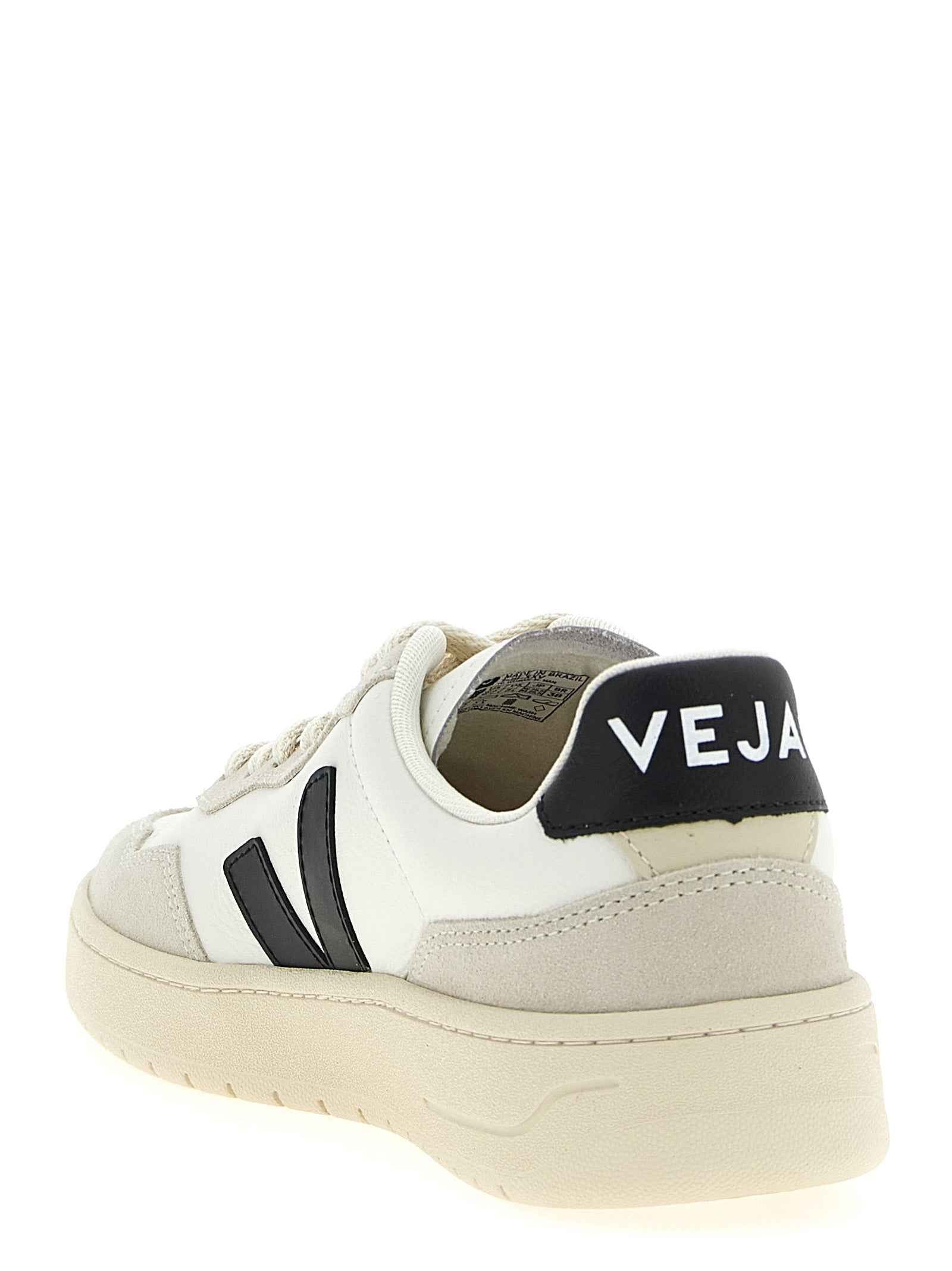 Bicolor Genuine Leather Athletic Sneakers