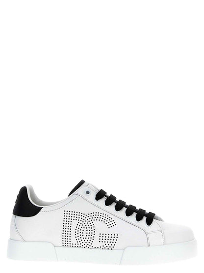 Bicolor Calfskin Low Top Sneakers