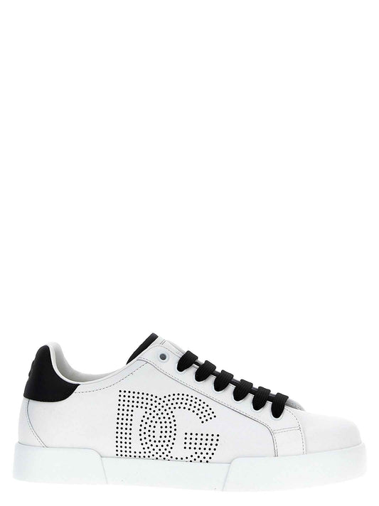 Bicolor Calfskin Low Top Sneakers