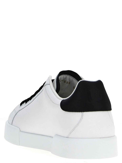 Bicolor Calfskin Low Top Sneakers