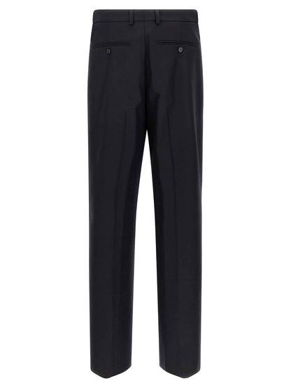 Blue Wool Dress Pants