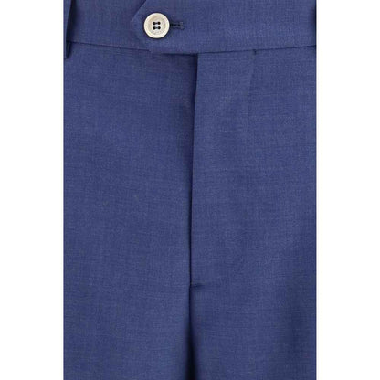 Blue Wool Oves Aries Two-Piece Suit