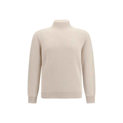 Beige Cashmere Turtleneck