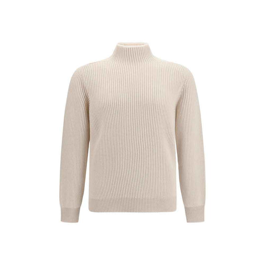 Beige Cashmere Turtleneck