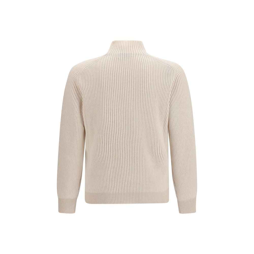 Beige Cashmere Turtleneck