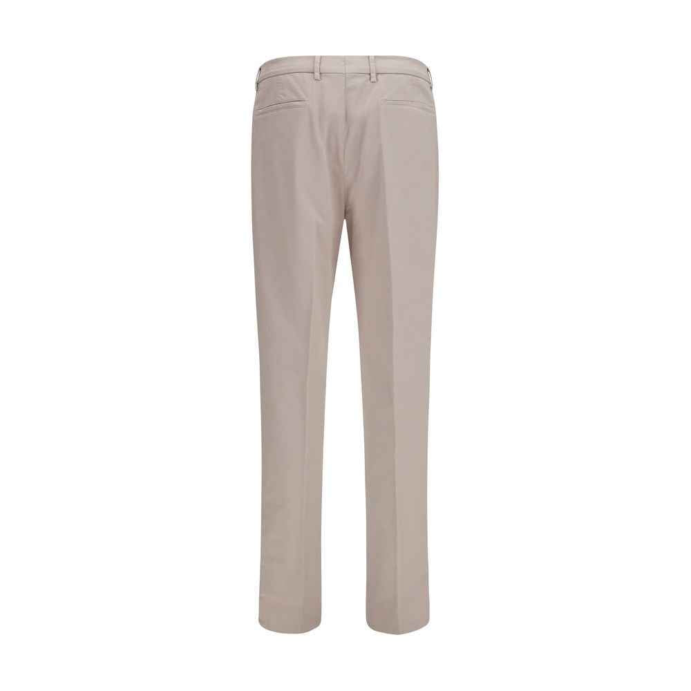Beige Cotton Chino Pants
